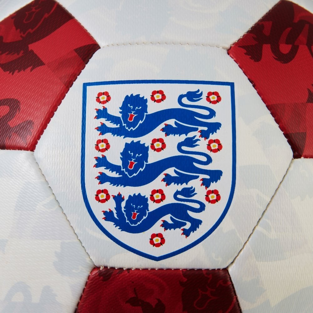 White-Red - Lifestyle - Mitre England Training Football