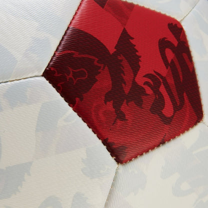 White-Red - Pack Shot - Mitre England Training Football