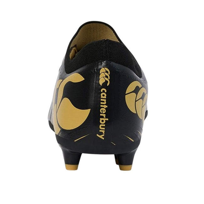 Black - Back - Canterbury Unisex Adult Speed Falcon Pro Firm Ground Rugby Boots