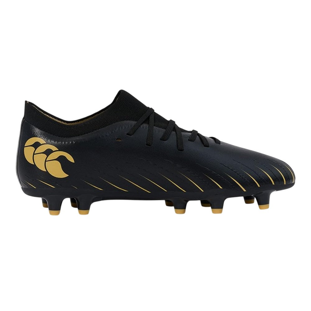 Black - Side - Canterbury Unisex Adult Speed Falcon Pro Firm Ground Rugby Boots