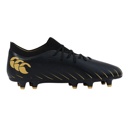 Black - Side - Canterbury Unisex Adult Speed Falcon Pro Firm Ground Rugby Boots