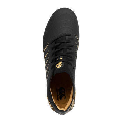 Black - Pack Shot - Canterbury Unisex Adult Phoenix 2.0 Elite Soft Ground Rugby Boots
