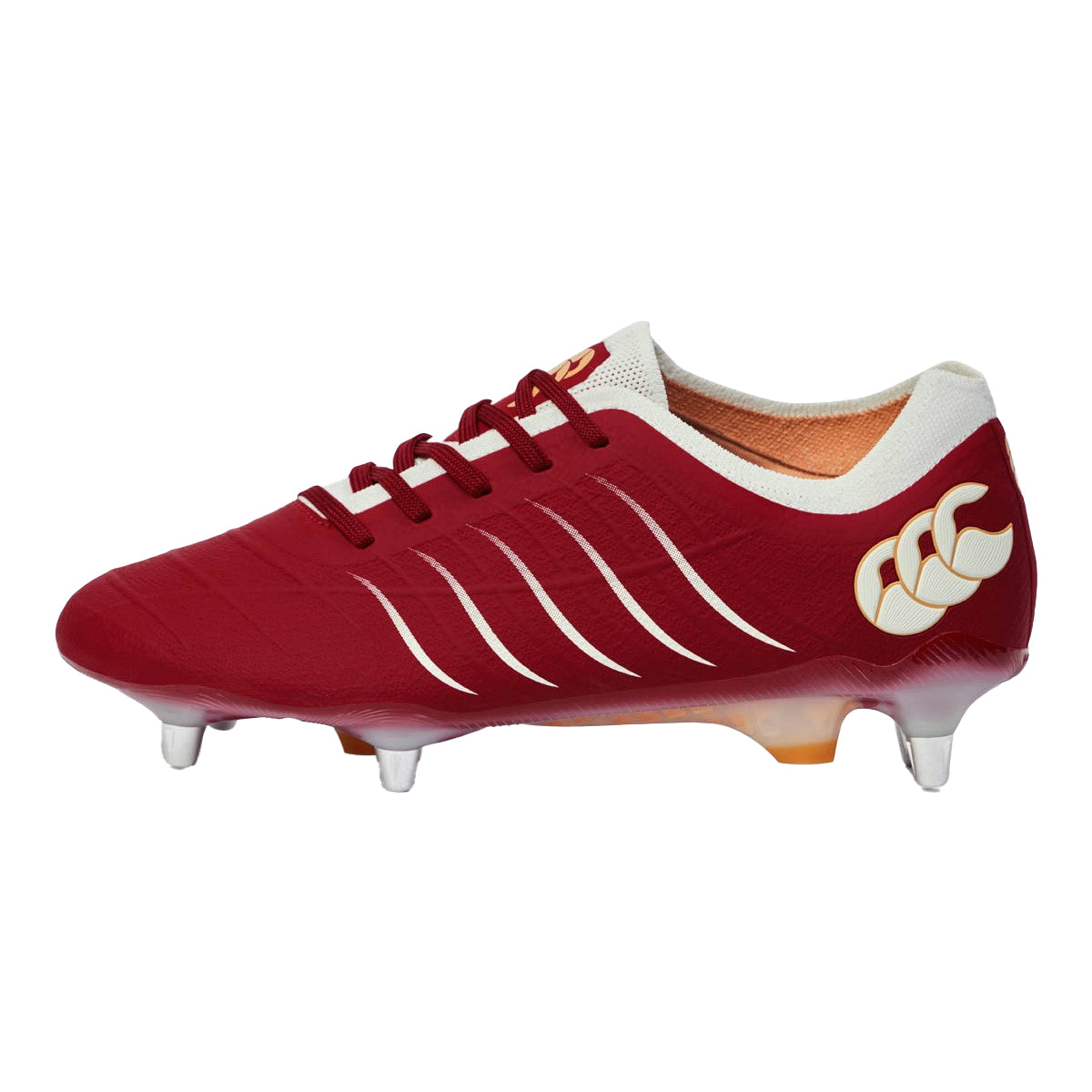 Red Dahlia - Back - Canterbury Unisex Adult Phoenix 2.0 Elite Soft Ground Rugby Boots