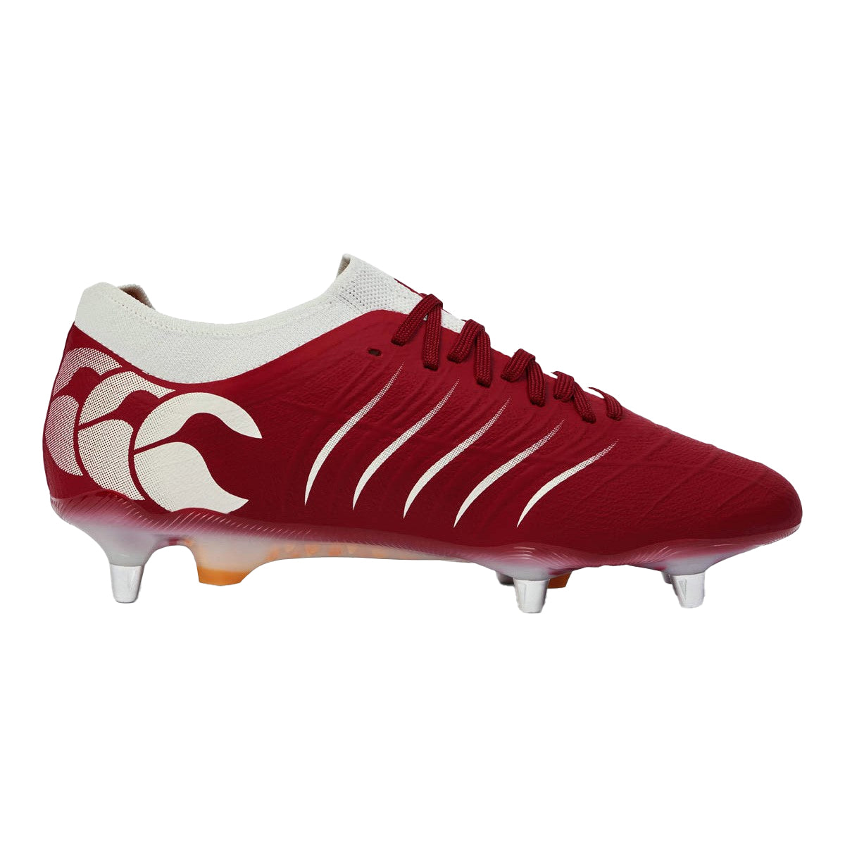 Red Dahlia - Side - Canterbury Unisex Adult Phoenix 2.0 Elite Soft Ground Rugby Boots