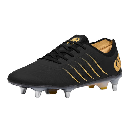 Black - Front - Canterbury Unisex Adult Phoenix 2.0 Elite Soft Ground Rugby Boots