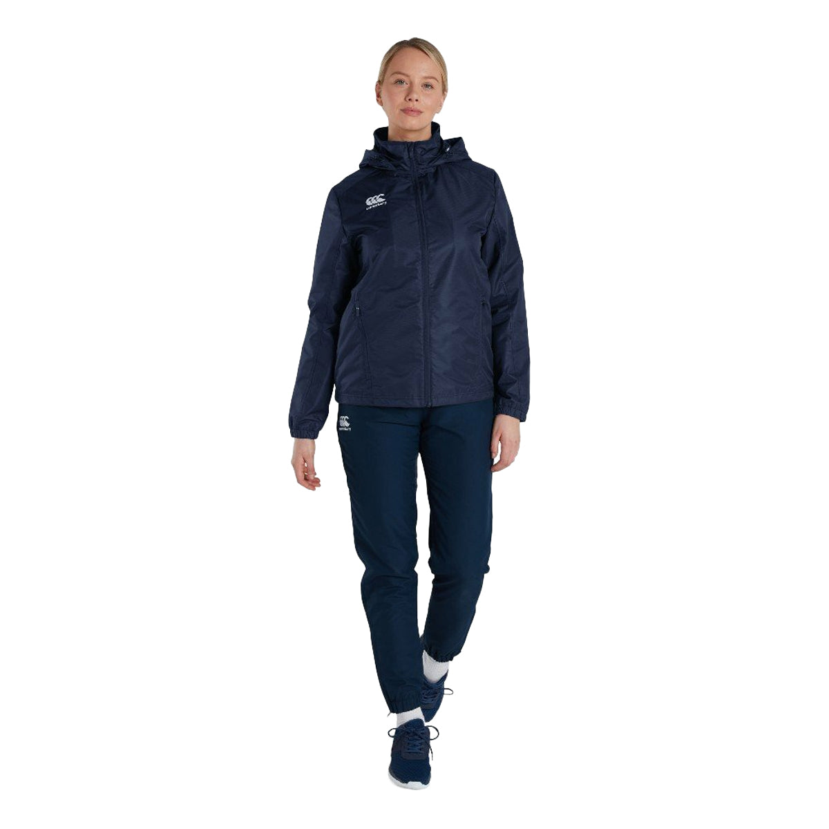 Navy - Lifestyle - Canterbury Womens-Ladies Club Vaposhield Full Zip Waterproof Jacket