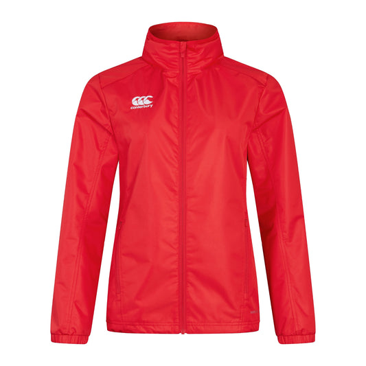 Flag Red - Front - Canterbury Womens-Ladies Club Vaposhield Full Zip Waterproof Jacket
