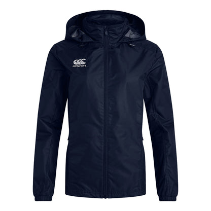 Navy - Front - Canterbury Womens-Ladies Club Vaposhield Full Zip Waterproof Jacket