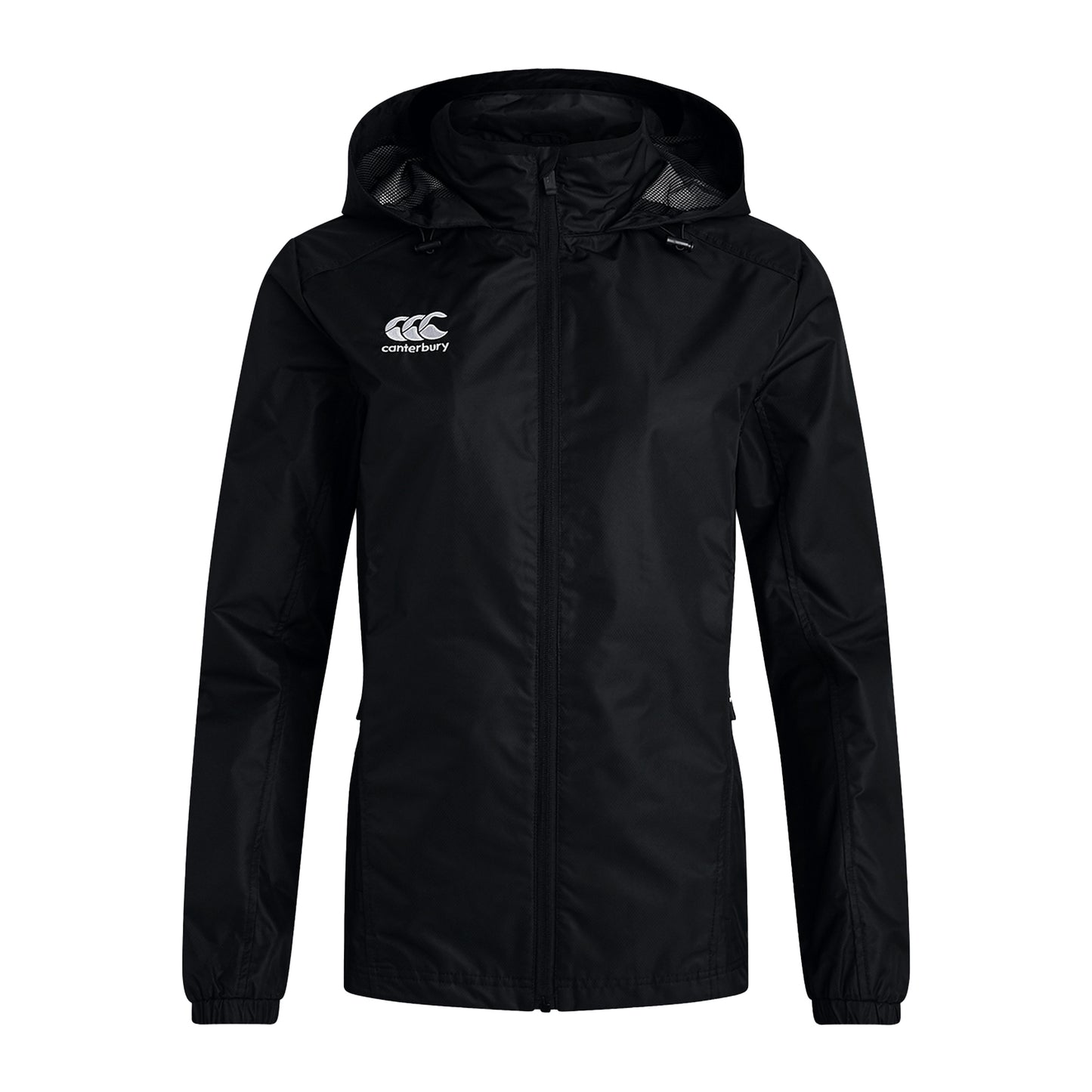 Black - Front - Canterbury Womens-Ladies Club Vaposhield Full Zip Waterproof Jacket