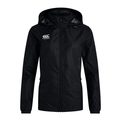 Black - Front - Canterbury Womens-Ladies Club Vaposhield Full Zip Waterproof Jacket
