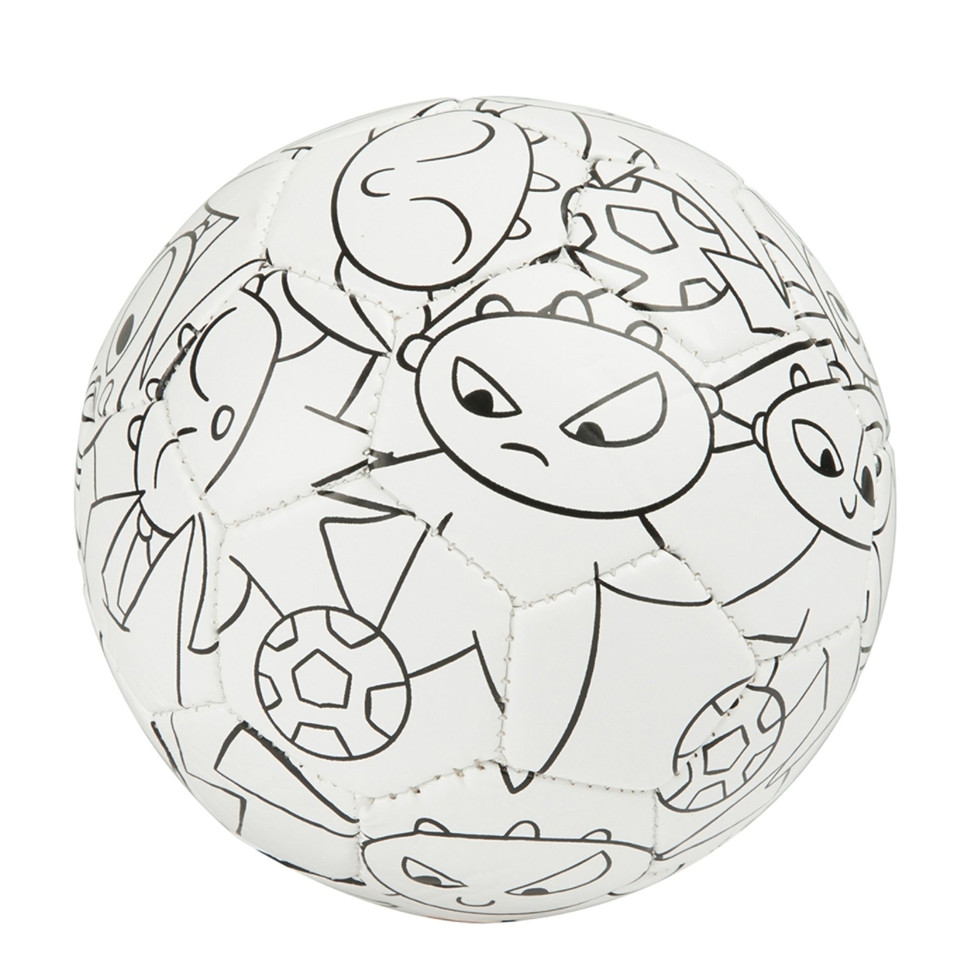 White-Black - Front - Mitre Scriball Fophi Mini Football