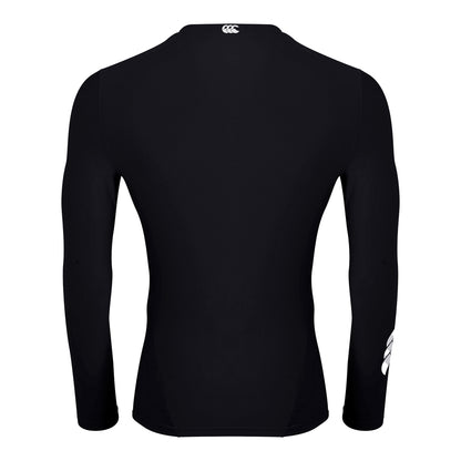 Black - Back - Canterbury Mens Thermoreg Long-Sleeved Base Layer Top