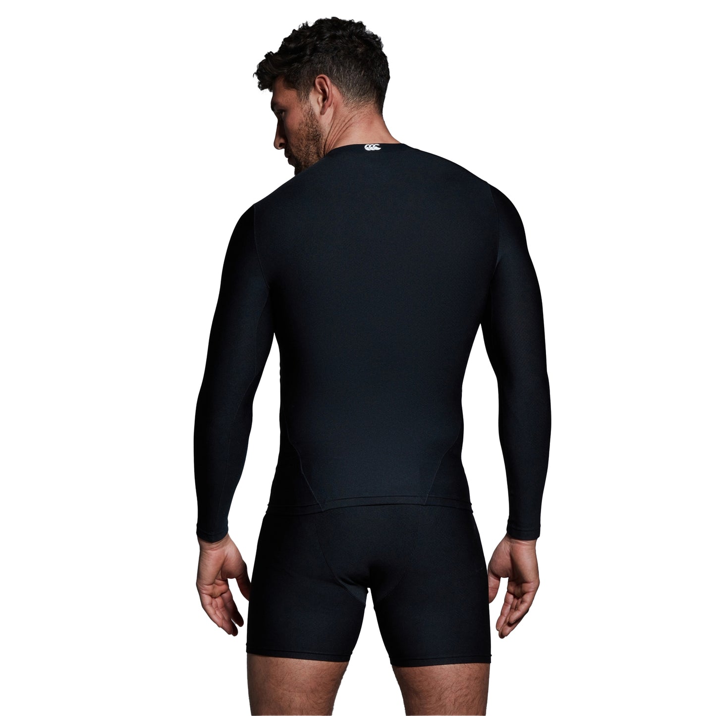 Black - Pack Shot - Canterbury Mens Thermoreg Long-Sleeved Base Layer Top