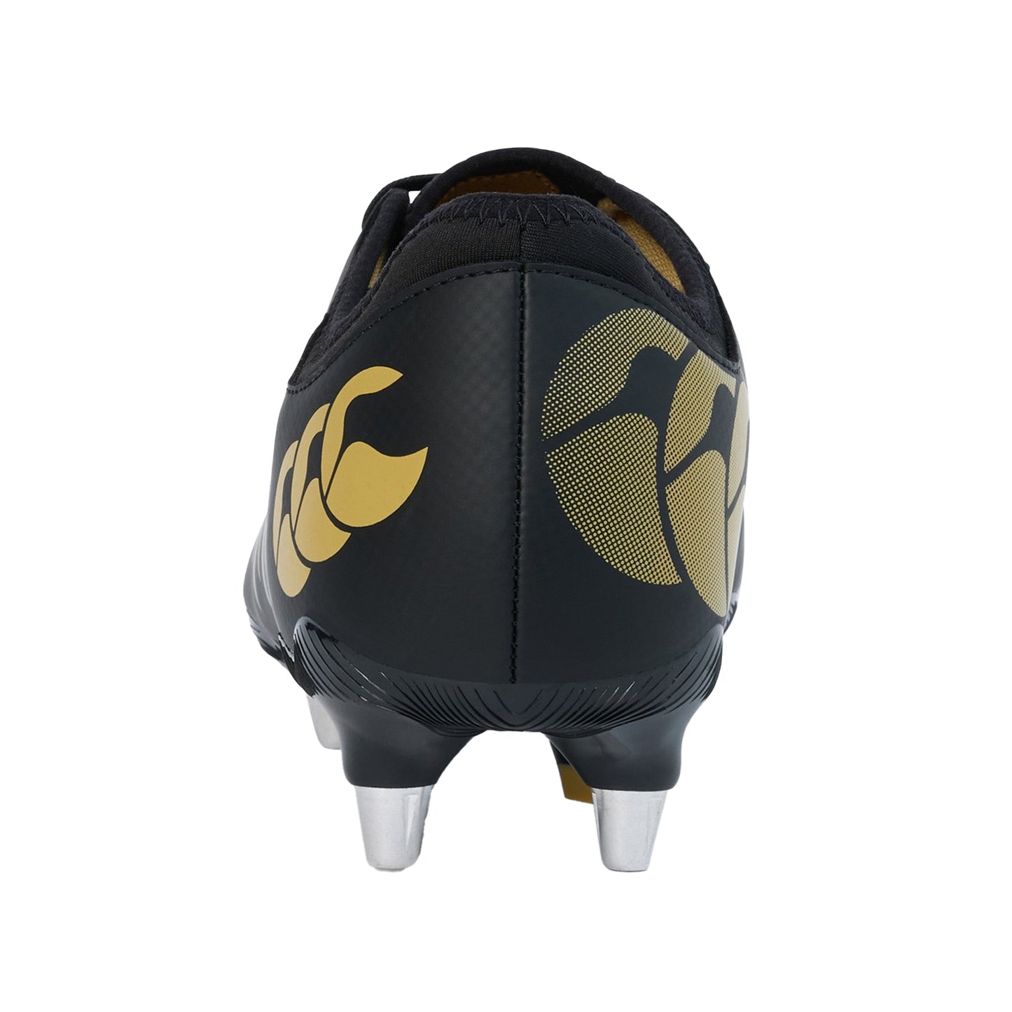 Black - Back - Canterbury Unisex Adult Phoenix 2.0 Team Leather Soft Ground Rugby Boots