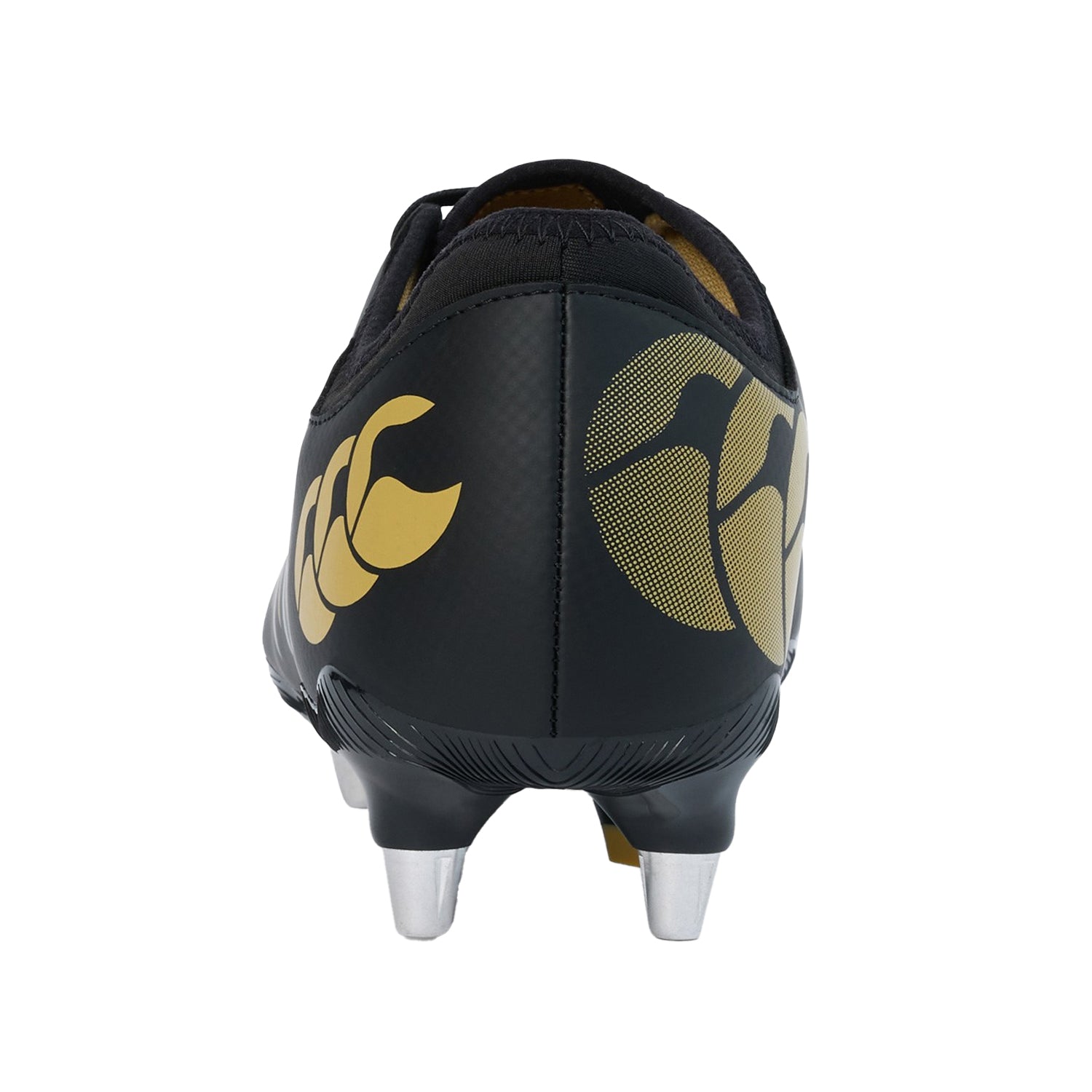 Black - Back - Canterbury Unisex Adult Phoenix 2.0 Team Leather Soft Ground Rugby Boots