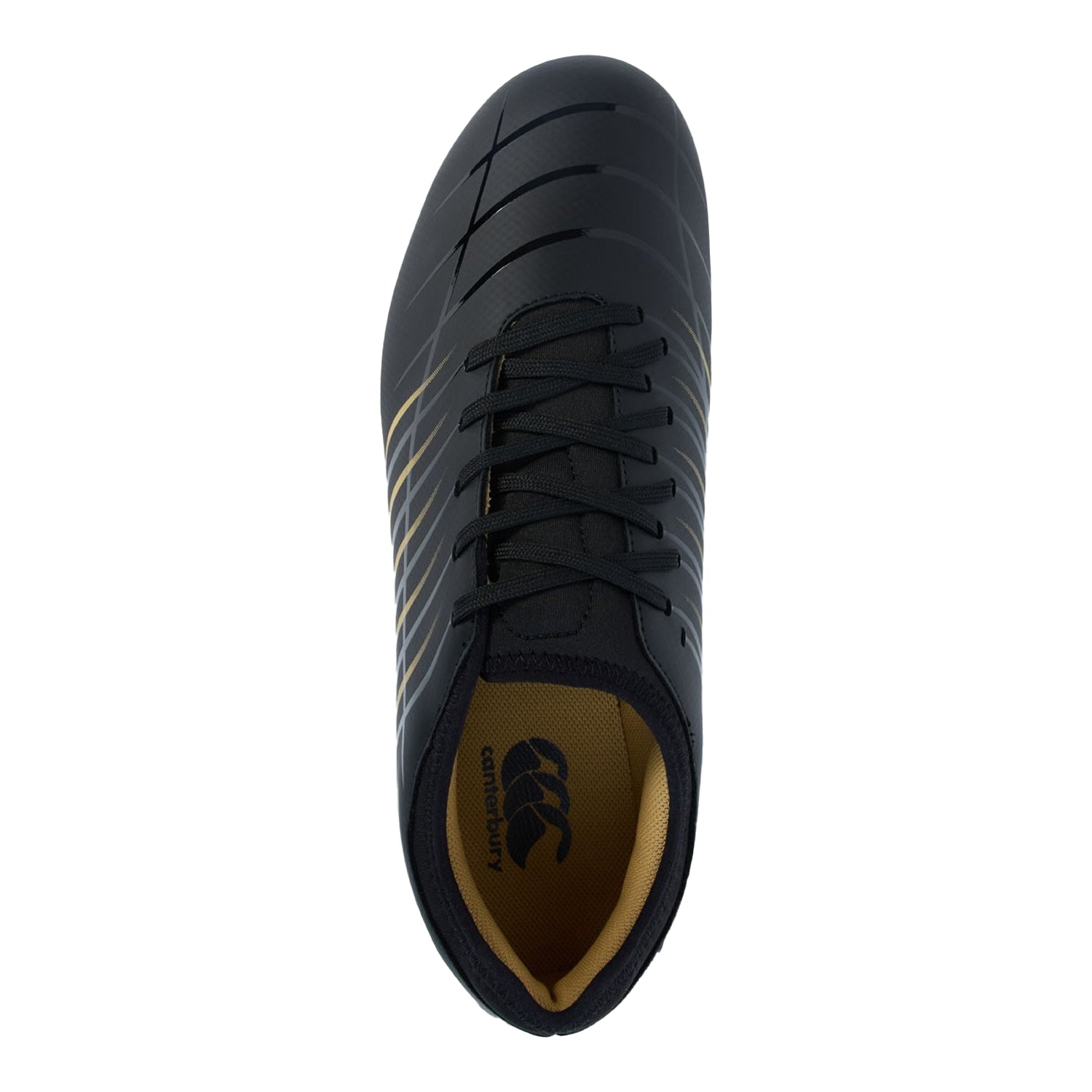 Black - Pack Shot - Canterbury Unisex Adult Phoenix 2.0 Team Leather Soft Ground Rugby Boots
