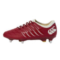 Red Dahlia - Back - Canterbury Unisex Adult Phoenix 2.0 Team Leather Soft Ground Rugby Boots