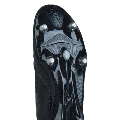 Black-Silver Metallic - Lifestyle - Canterbury Unisex Adult Phoenix Genesis Pro Leather Firm Ground Boots