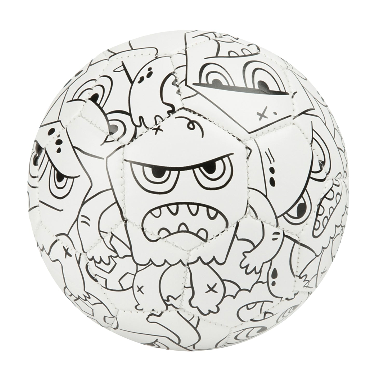 Blue-Yellow-White - Front - Mitre Scriball Zoids Mini Football Set