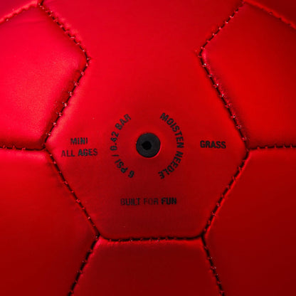 Red-White - Side - Mitre England Mini Football