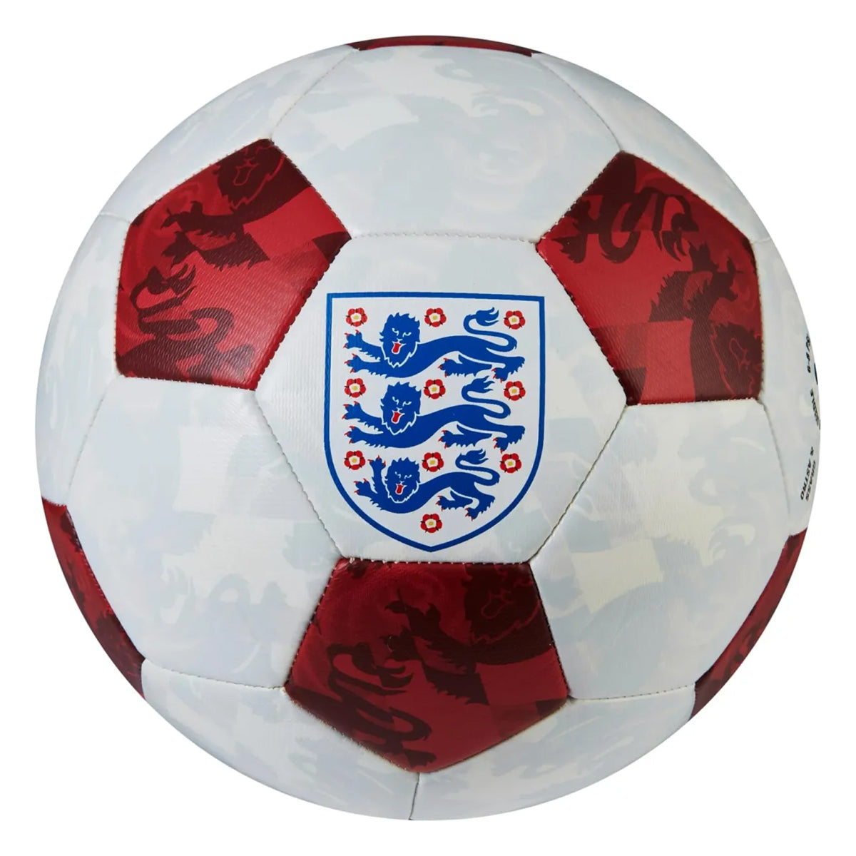 White-Red - Front - Mitre England Mini Football