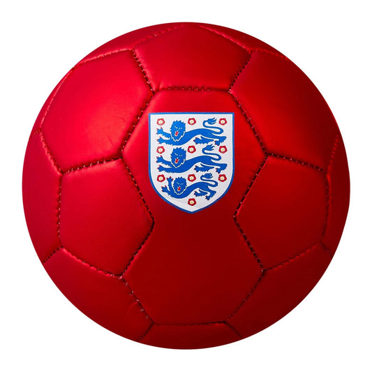 Red-White - Front - Mitre England Mini Football
