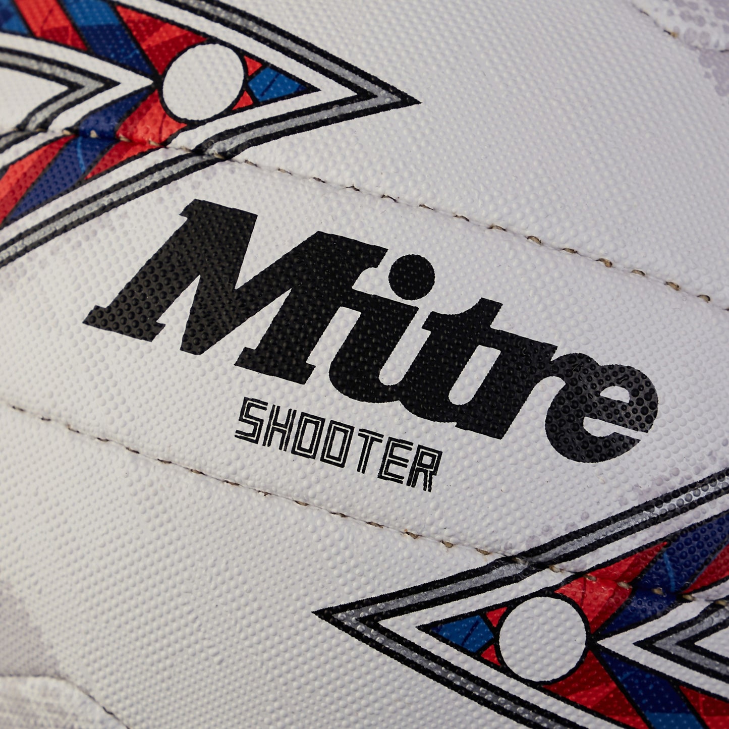 White-Red-Blue - Back - Mitre Shooter Netball