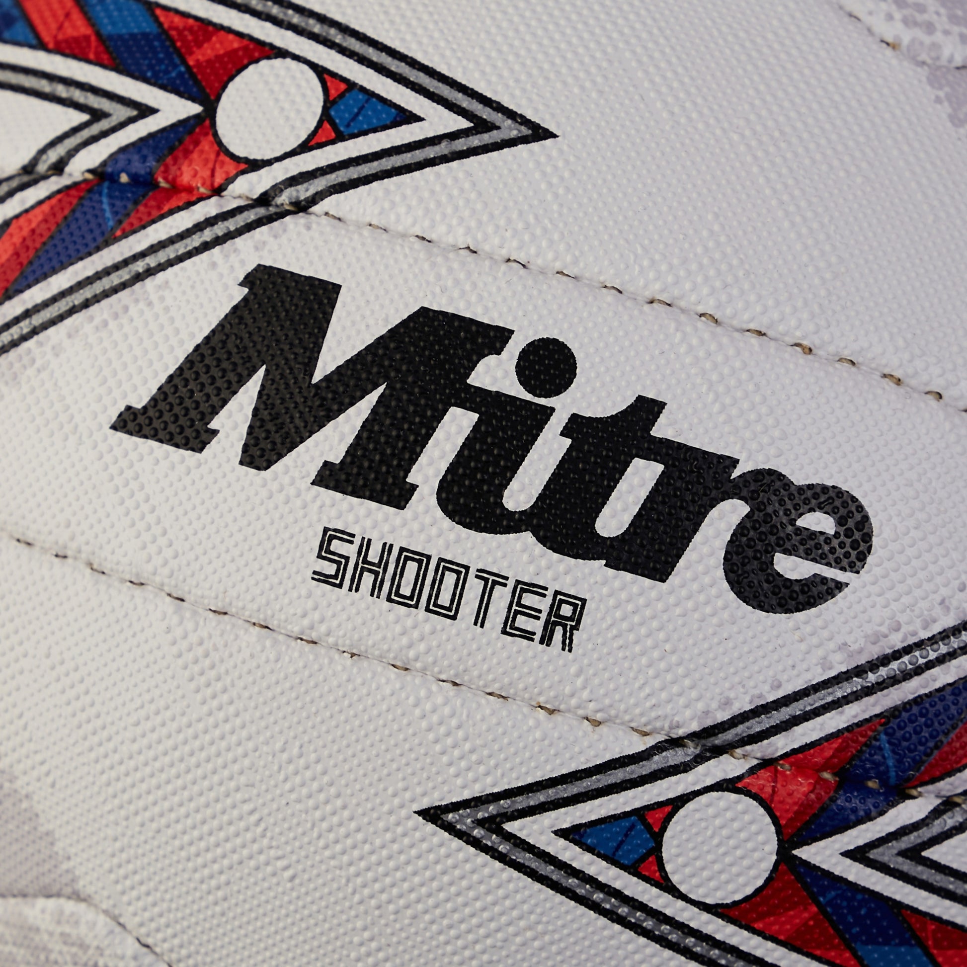 White-Red-Blue - Back - Mitre Shooter Netball