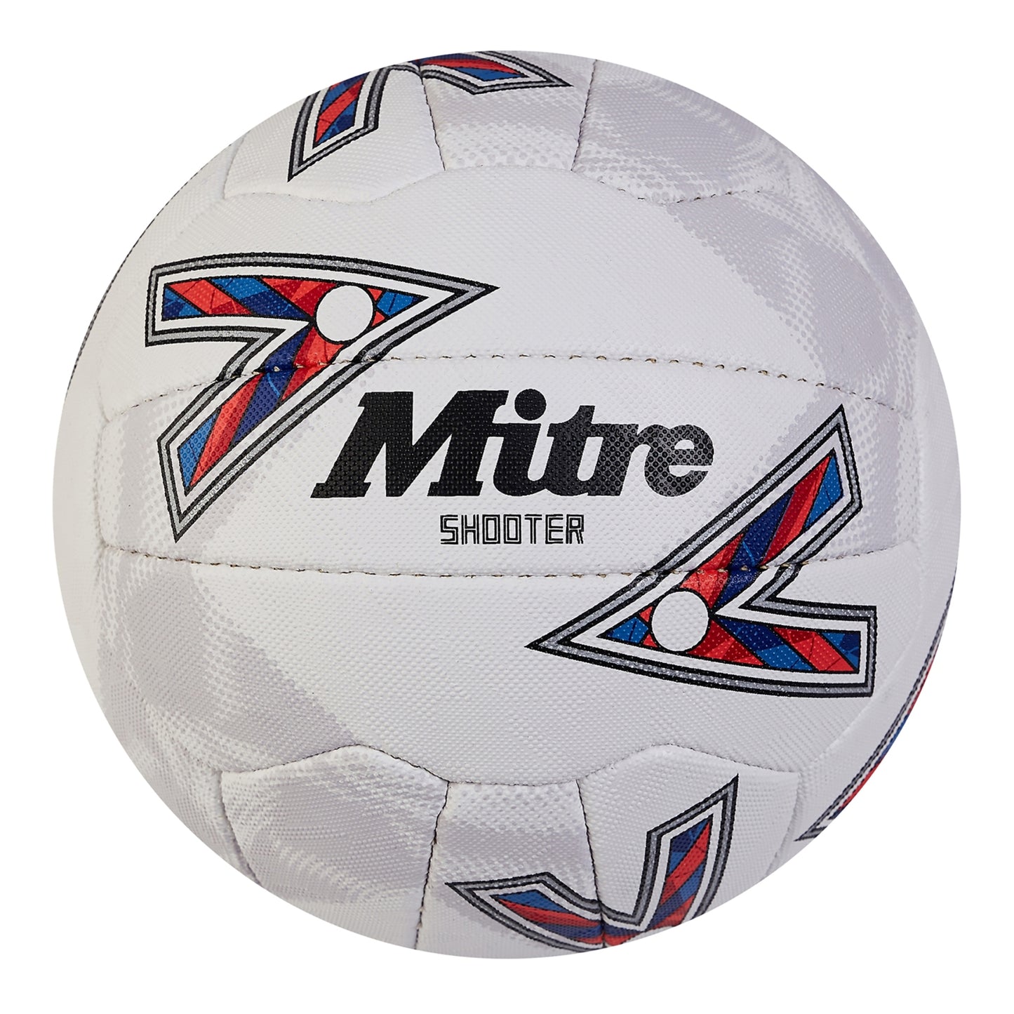White-Red-Blue - Front - Mitre Shooter Netball