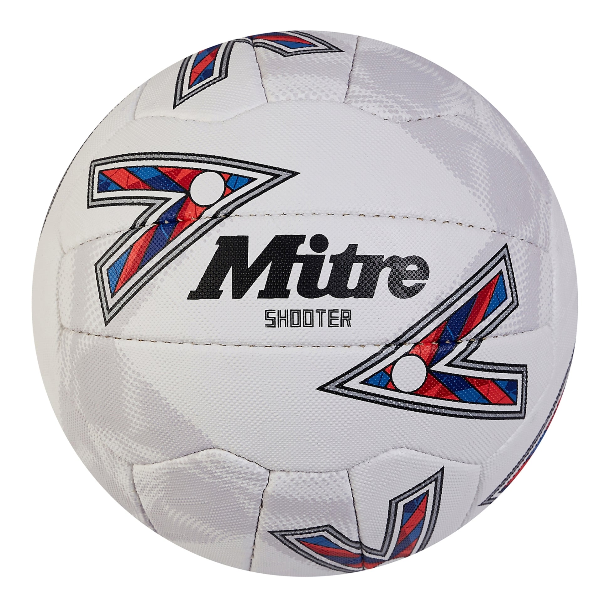 White-Red-Blue - Front - Mitre Shooter Netball