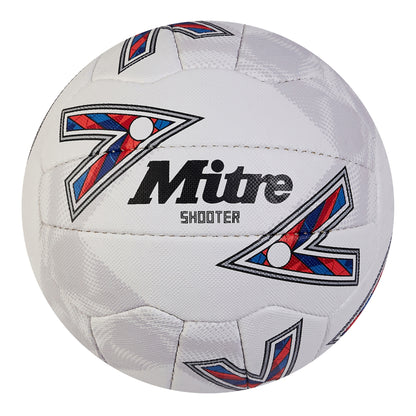 White-Red-Blue - Front - Mitre Shooter Netball