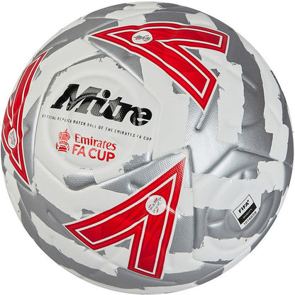 White-Silver-Red - Side - Mitre Emirates Fa Cup 2425 Match Football