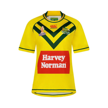 Cyber Yellow - Front - Canterbury Womens-Ladies Jill Pro Rugby League World Cup Jersey