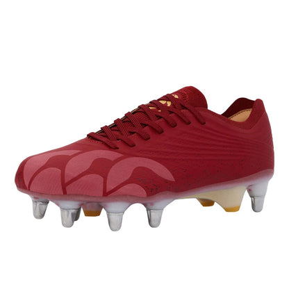 Red Dahlia - Front - Canterbury Unisex Adult Groundbreak Elite Stamped Soft Ground Rugby Boots