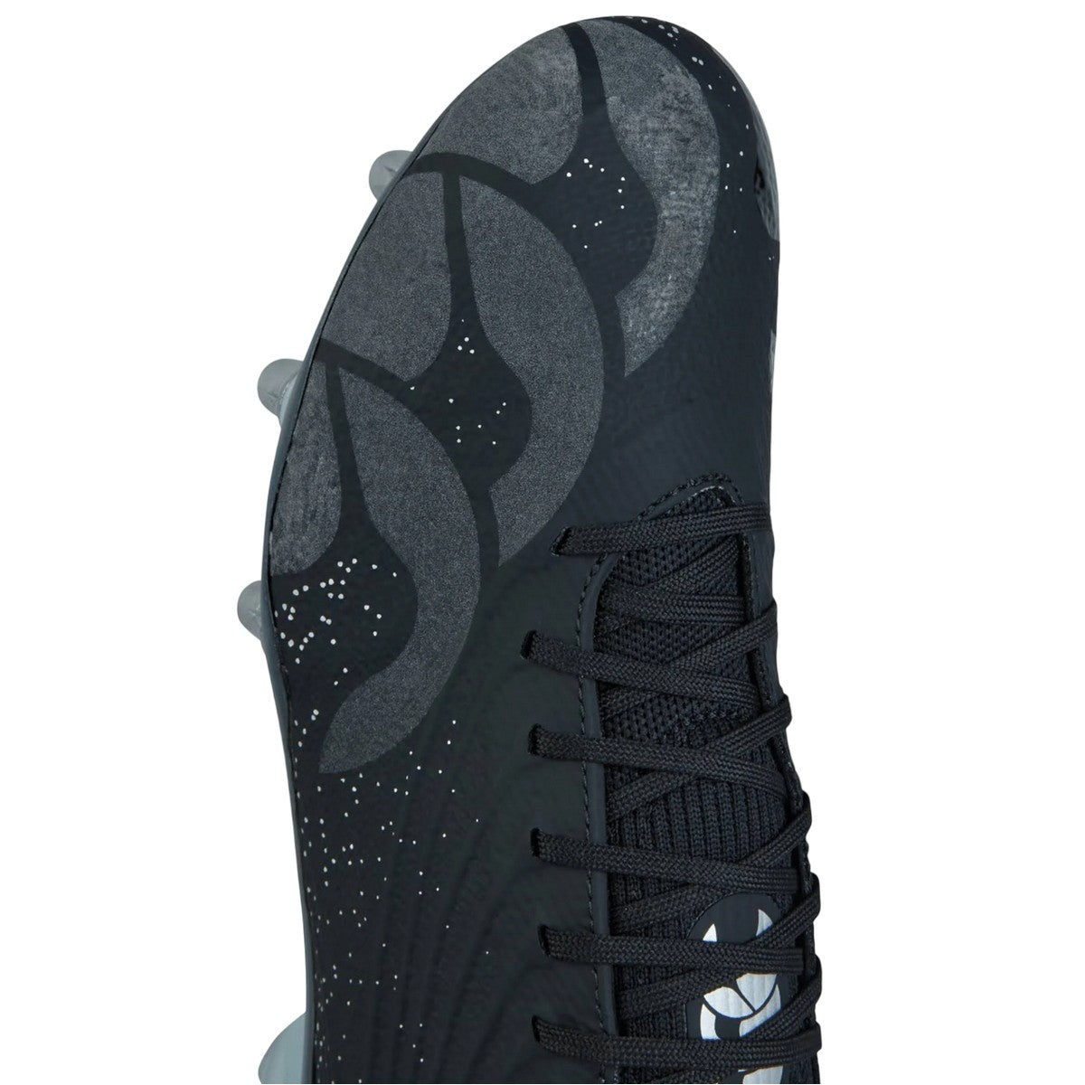 Black-Silver - Pack Shot - Canterbury Unisex Adult Stampede Groundbreak Elite Soft Ground Rugby Boots