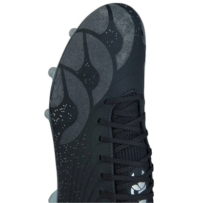 Black-Silver - Back - Canterbury Unisex Adult Stampede Groundbreak Elite Soft Ground Rugby Boots