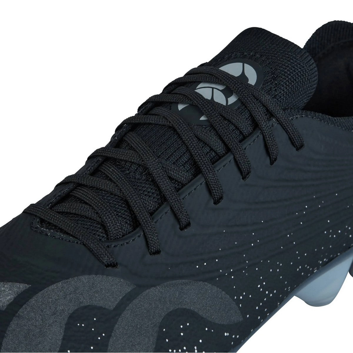Black-Silver - Close up - Canterbury Unisex Adult Stampede Groundbreak Elite Soft Ground Rugby Boots