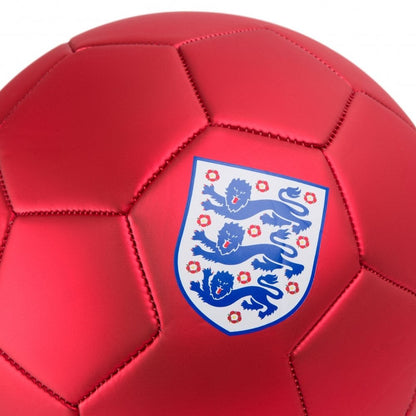 Red-White - Pack Shot - Mitre England Logo Football