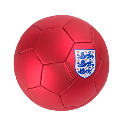 Red-White - Back - Mitre England Logo Football