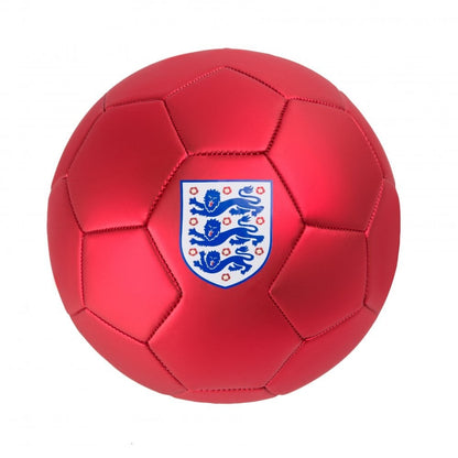 Red-White - Front - Mitre England Logo Football