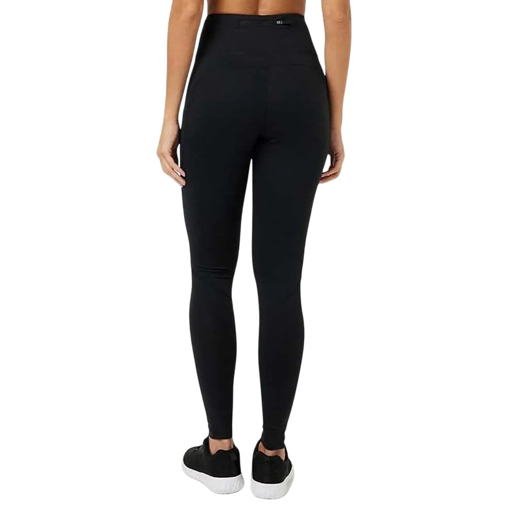 Black-Gunmetal Grey - Back - Canterbury Womens-Ladies Pocket Leggings