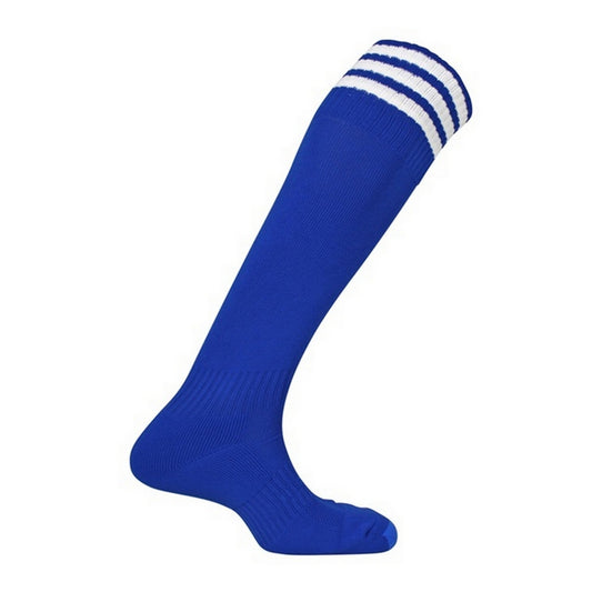 Royal Blue-White - Front - Mitre Childrens-Kids Mercury 3 Stripes Socks