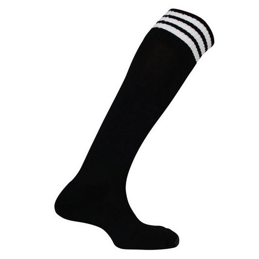 Black-White - Front - Mitre Childrens-Kids Mercury 3 Stripes Socks