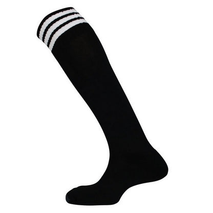 Black-White - Back - Mitre Childrens-Kids Mercury 3 Stripes Socks