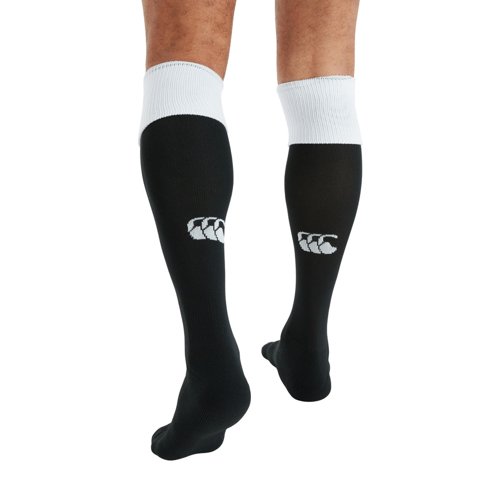 White - Back - Canterbury Mens Club Cap Rugby Socks