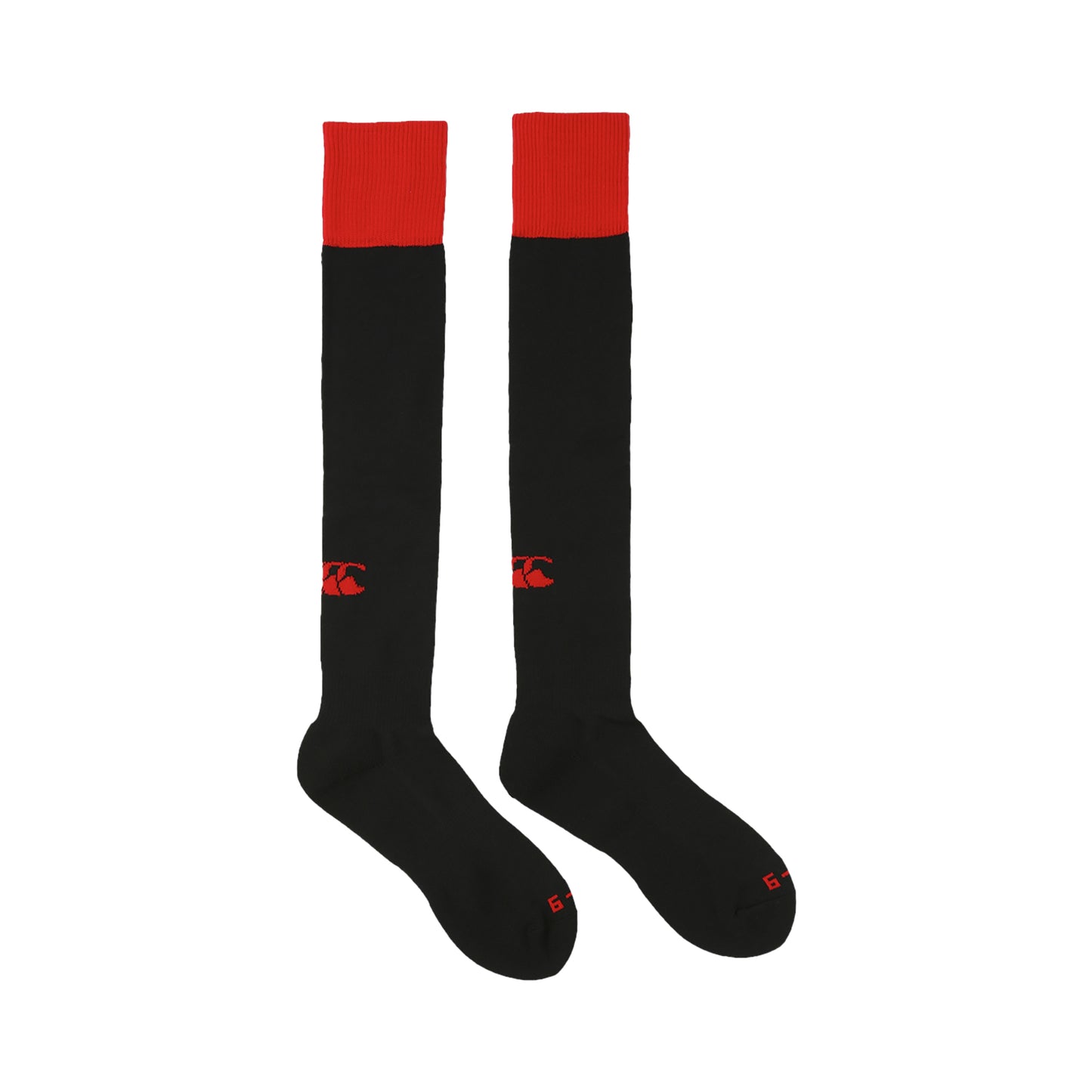 Flag Red - Front - Canterbury Mens Club Cap Rugby Socks
