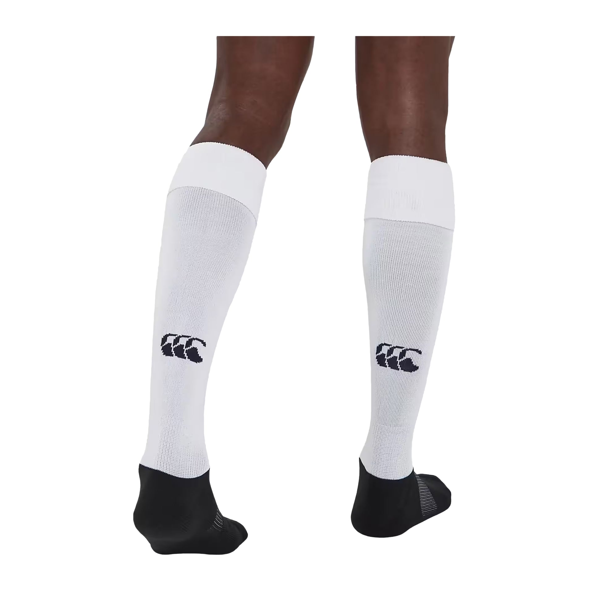 White - Back - Canterbury Mens Club Cap Rugby Socks