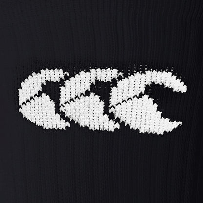 Black - Side - Canterbury Mens Mid Calf Gripped Socks