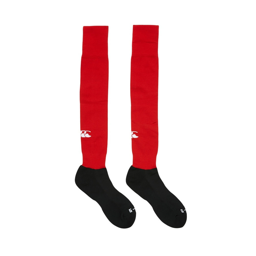 Flag Red - Front - Canterbury Childrens-Kids Club Socks