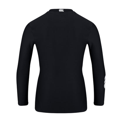 Black - Back - Canterbury Childrens-Kids Thermoreg Long-Sleeved Base Layer Top